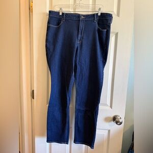 Old Navy Wow High-Rise Dark Blue Straight Jeans